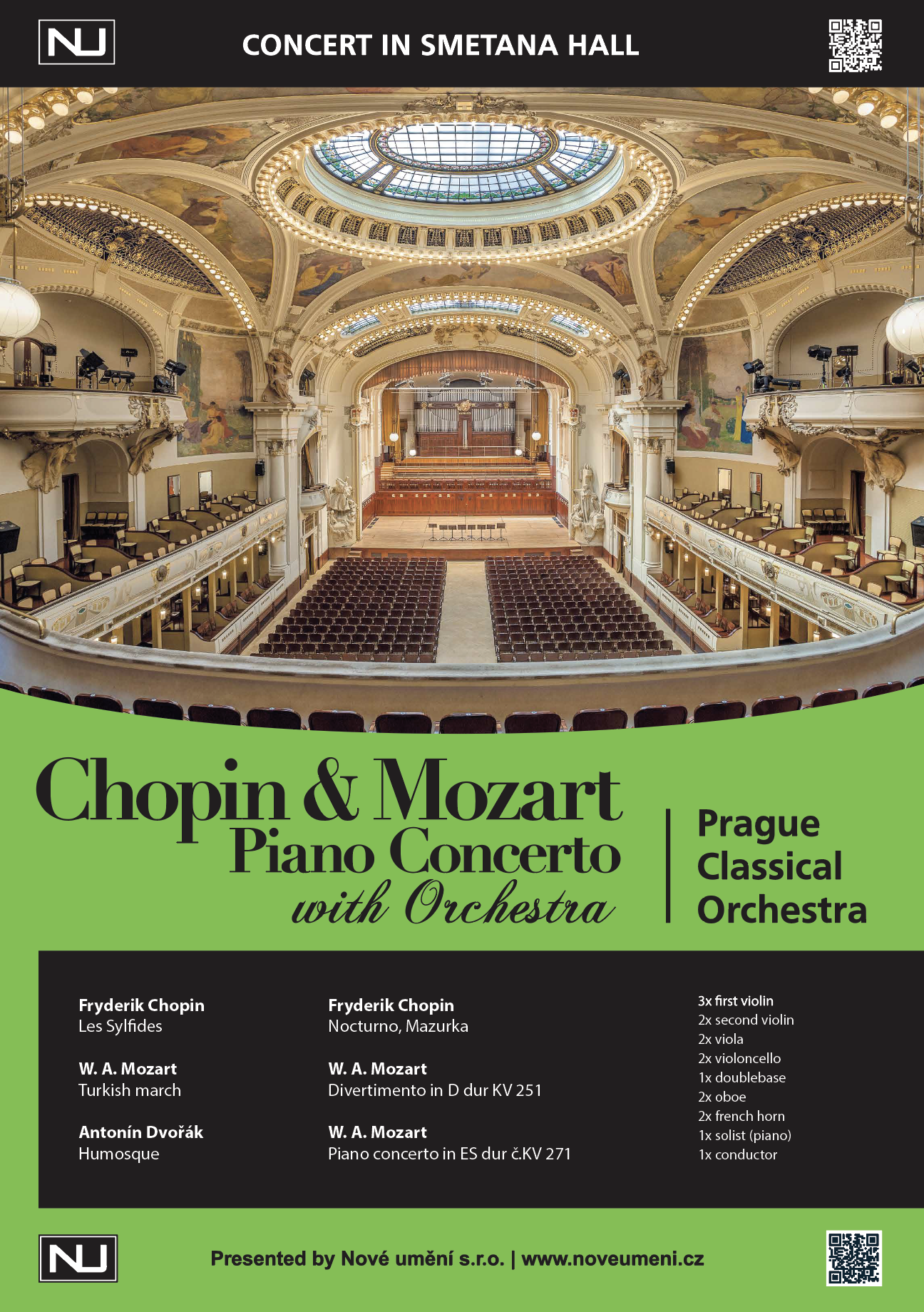 Chopin & Mozart piano concerto with orchestra